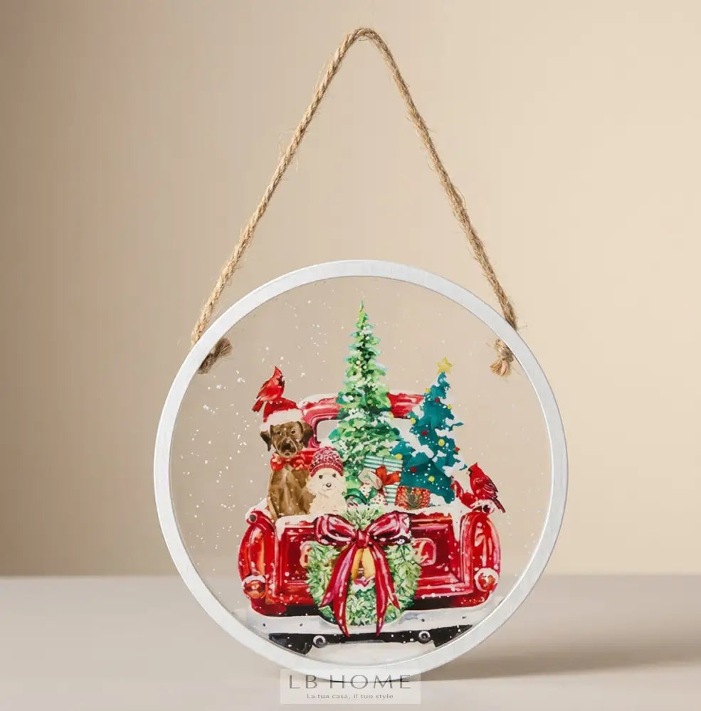 Quadro tondo Christmas Decoro Natale