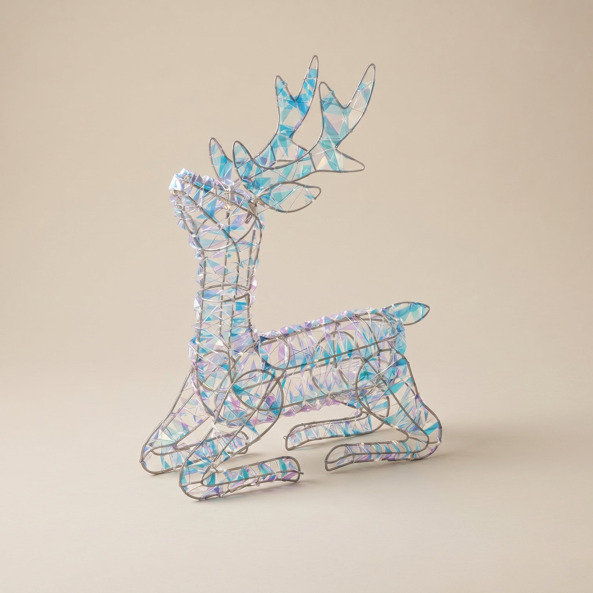 Renna seduta led "Sogno d'inverno Princess" h.55