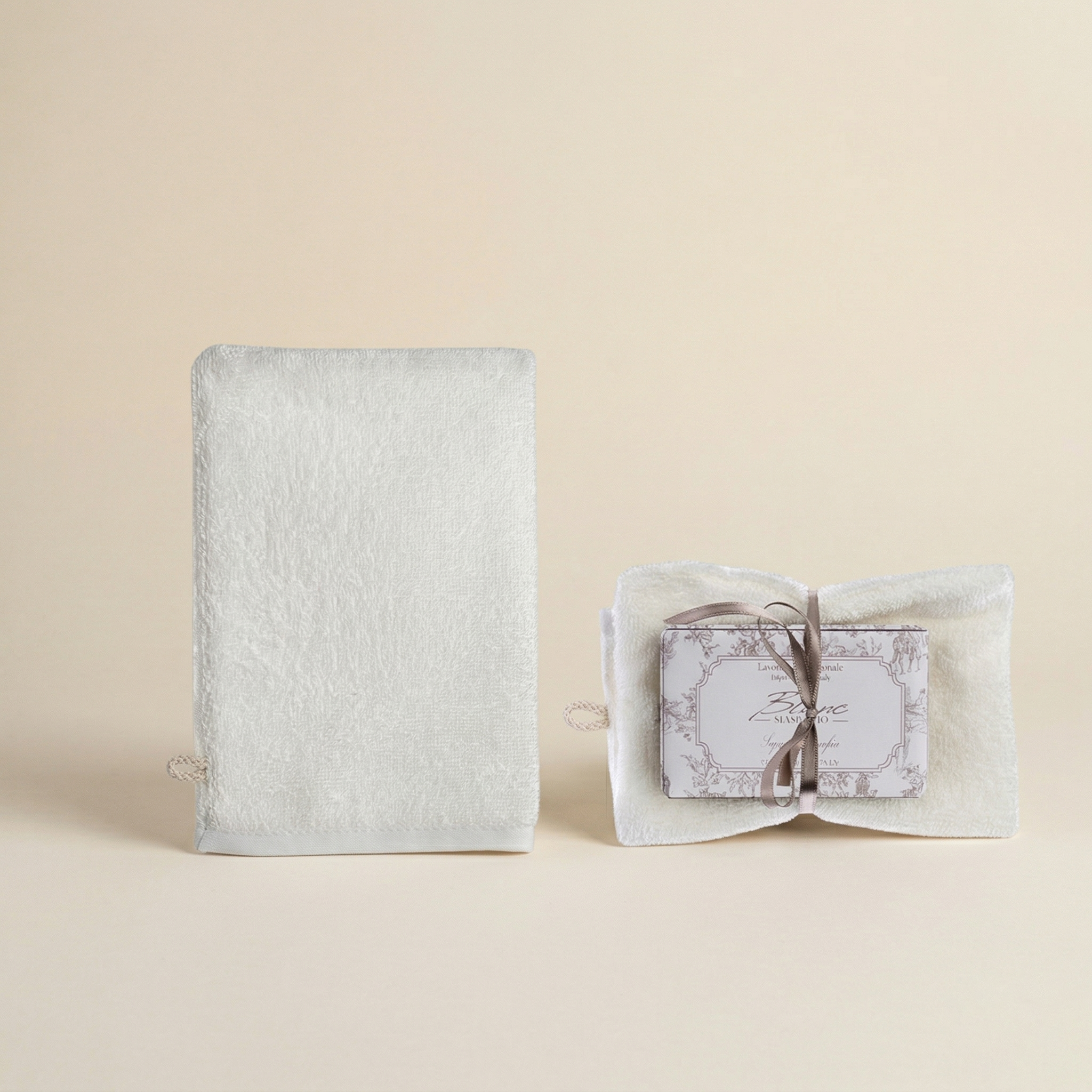 Saponetta + manopola Toile de jouy