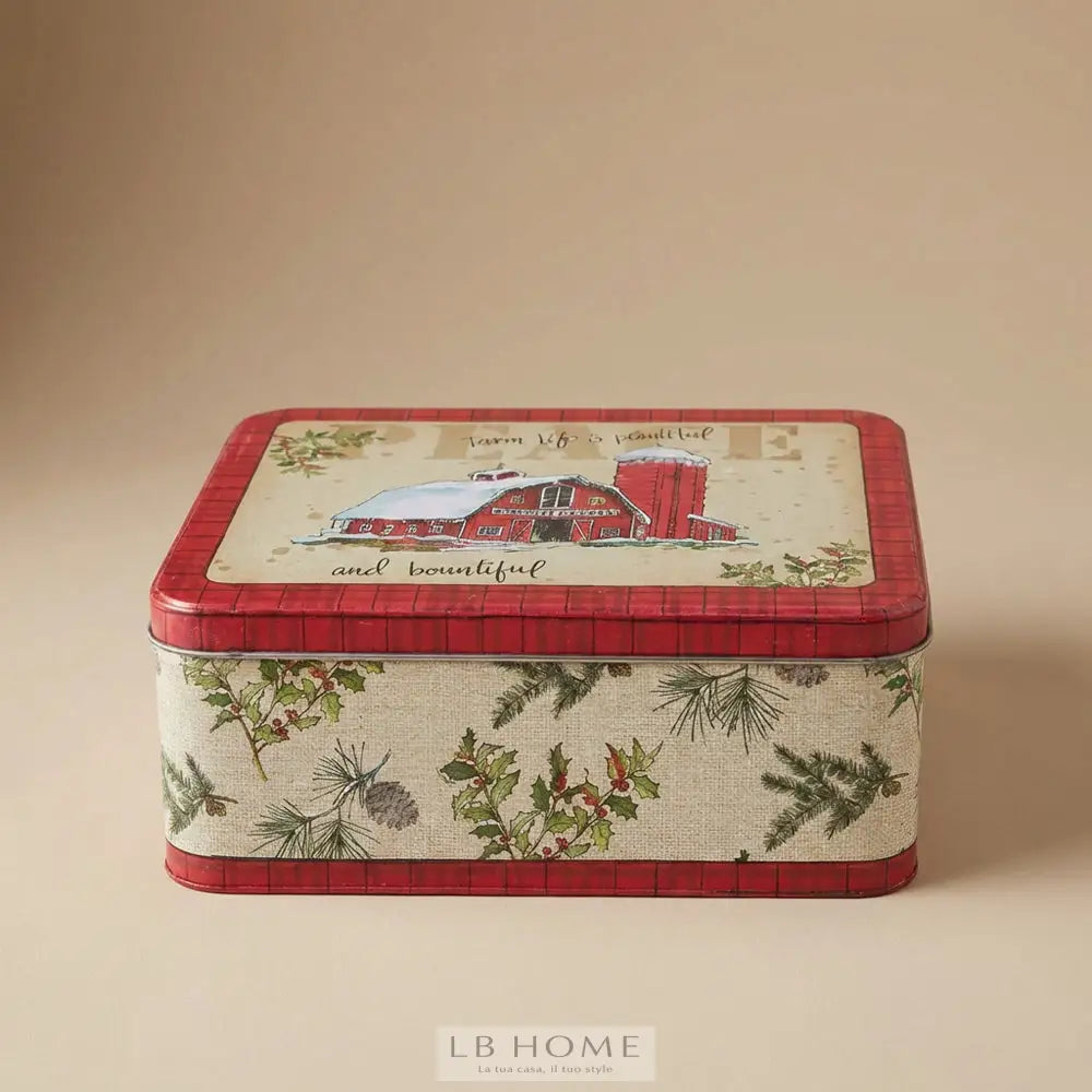 Scatola latta Christmas Scatola