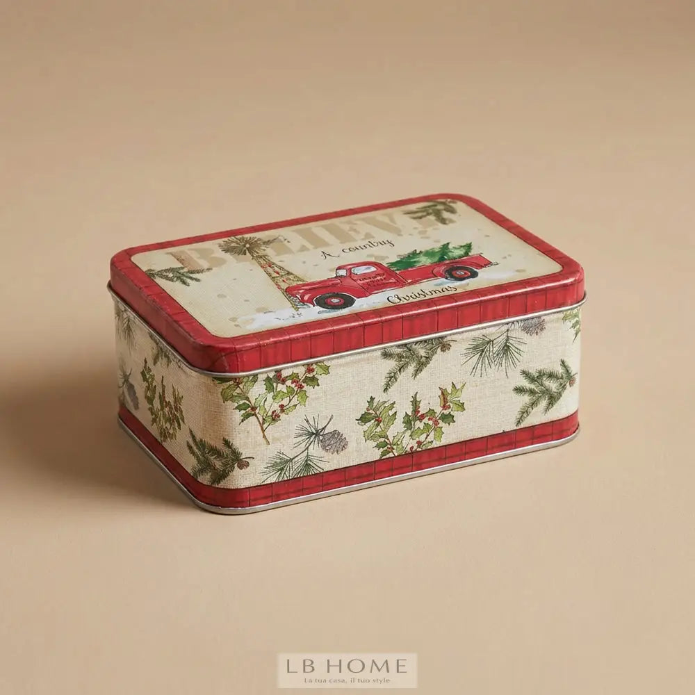 Scatola latta Christmas Scatola