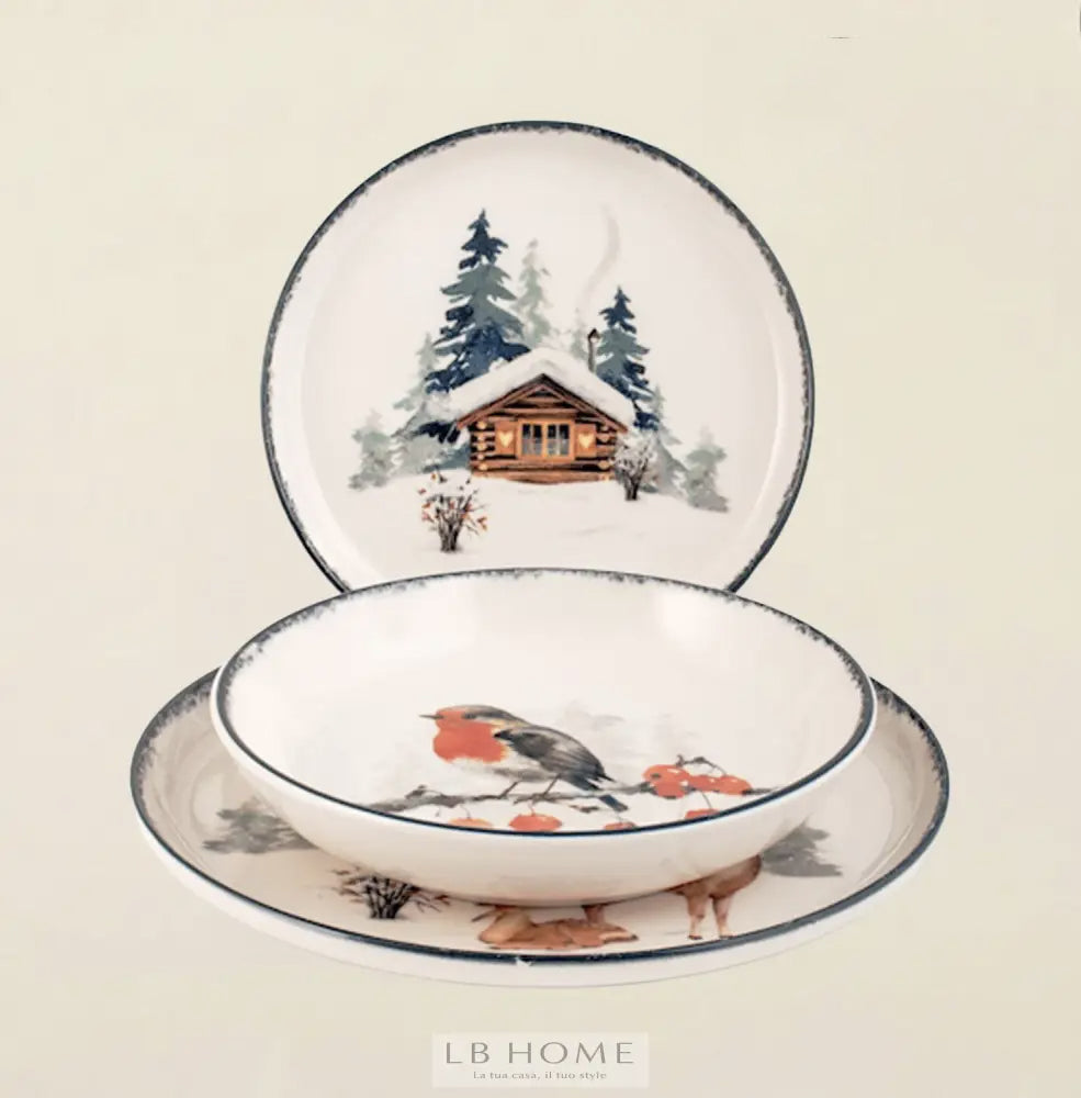 Servizio piatti 18 pezzi ’Frosty’ Piatti