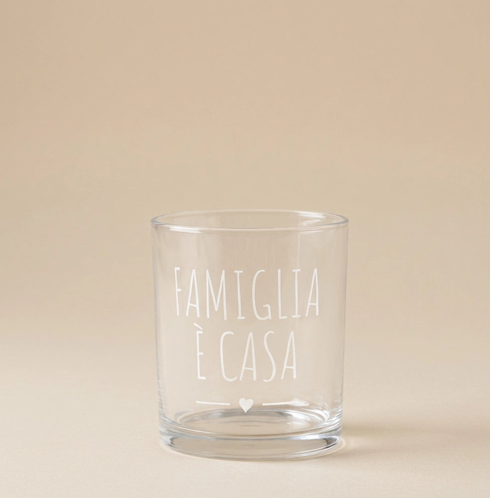 Set 6 bicchieri Famiglia è casa