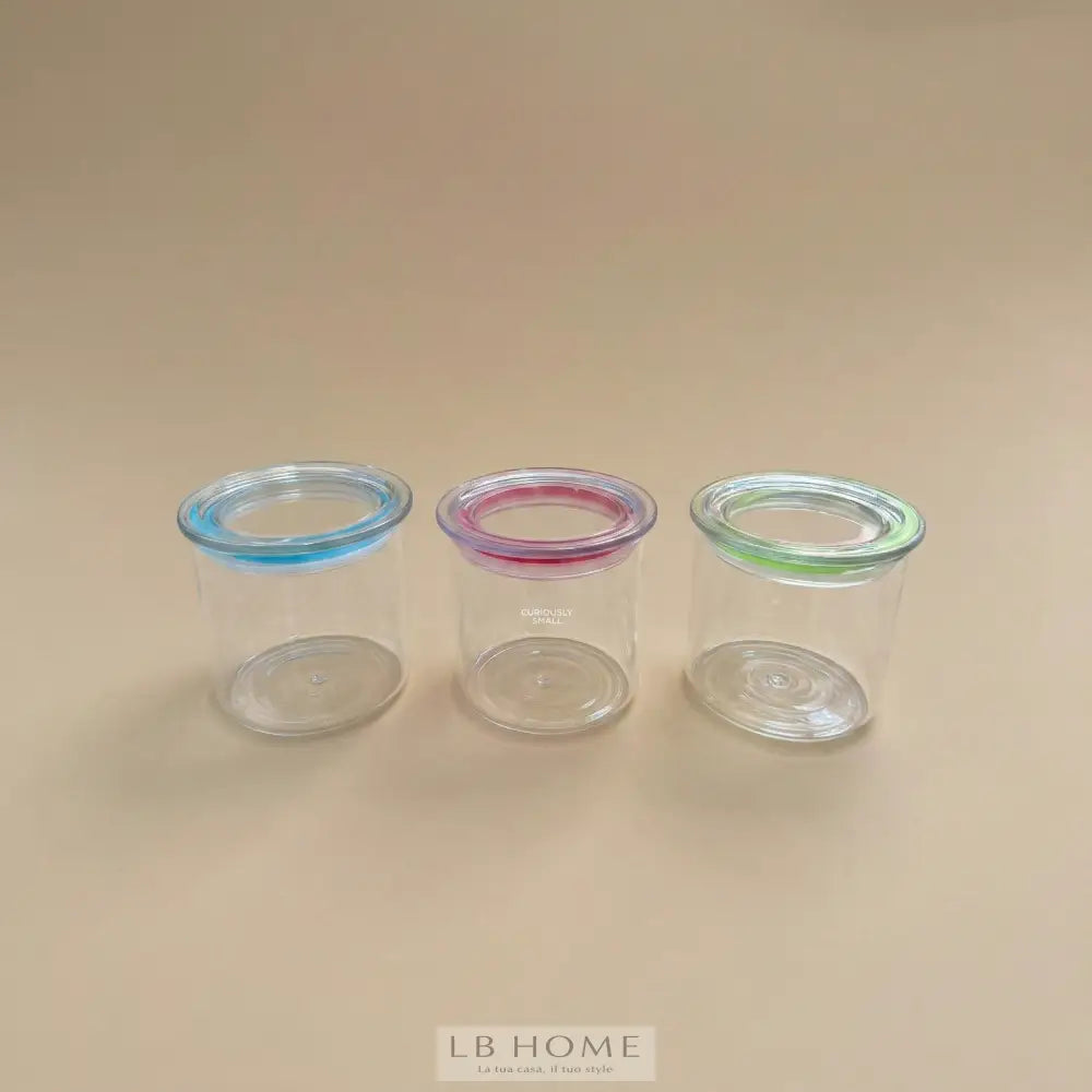 Set 3 Barattoli Ermetici in Vetro Borosilicato 500 ml Contenitori e barattoli cucina