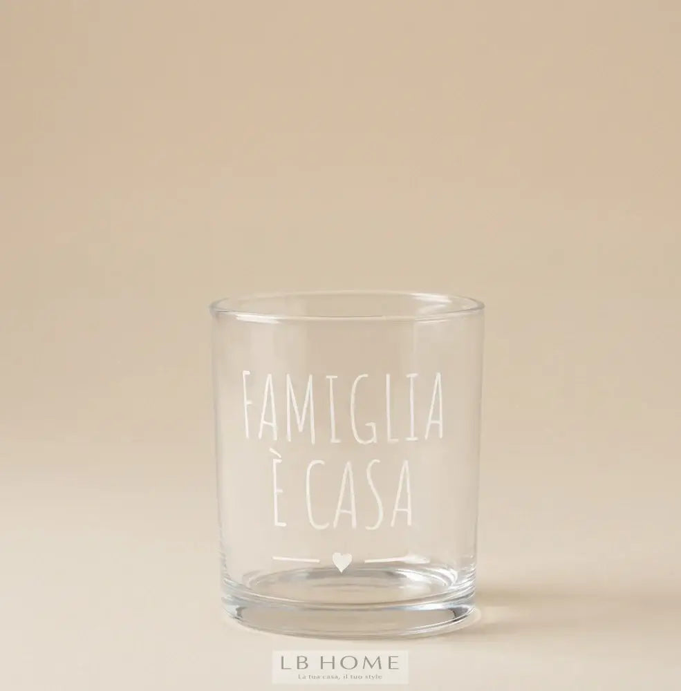 Set 6 bicchieri Famiglia è casa Bicchiere