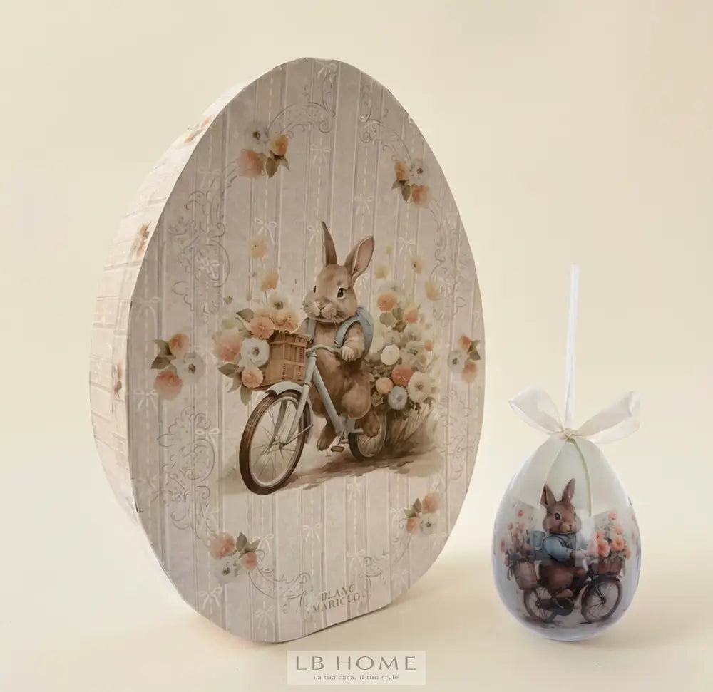 Set 8 Uova Pasquali Decorative con Scatola Regalo Decorazioni Pasquali