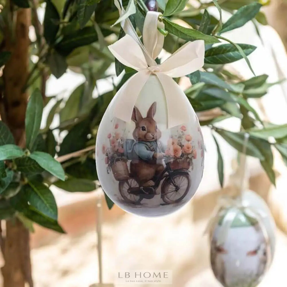 Set 8 Uova Pasquali Decorative con Scatola Regalo Decorazioni Pasquali