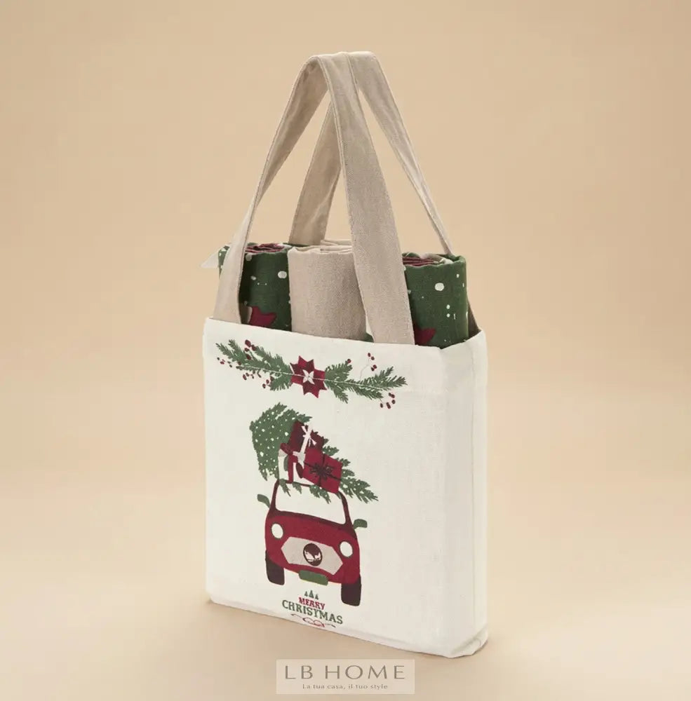 Set borsa con 3 strofinacci Idee regalo