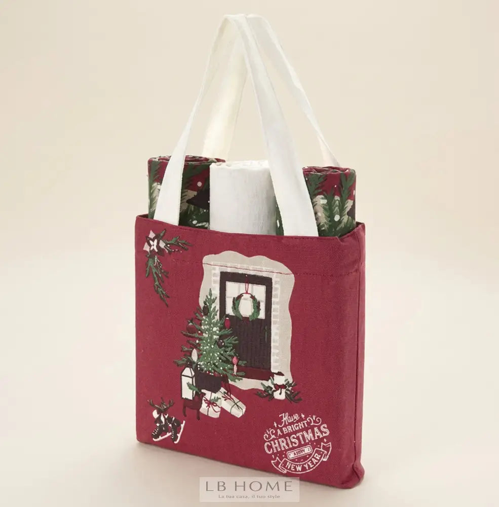 Set borsa con 3 strofinacci Idee regalo