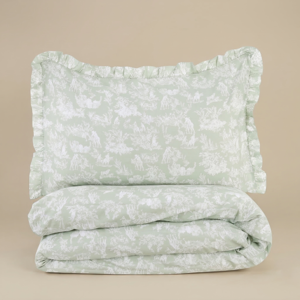 Parure copripiumino matrimoniale Toile de Jouy