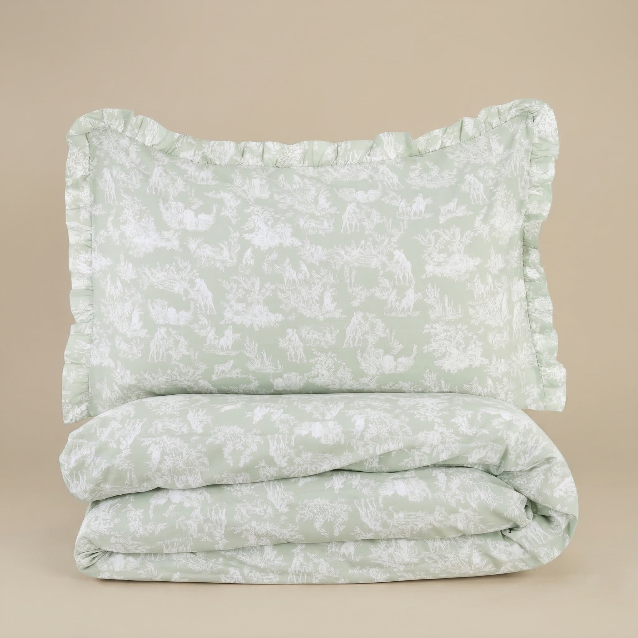 Parure copripiumino matrimoniale Toile de Jouy