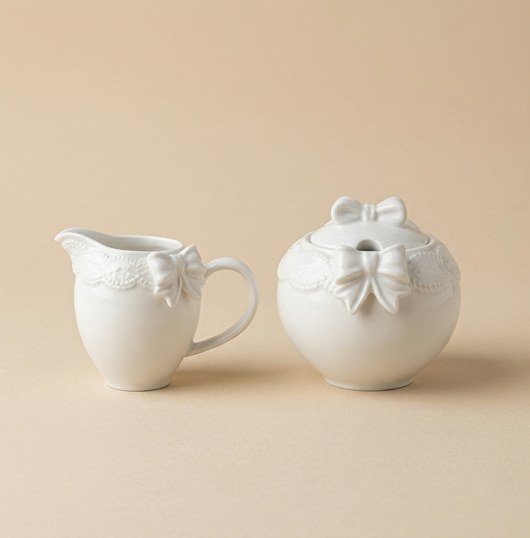 Set zuccheriera e lattiera Sentimento