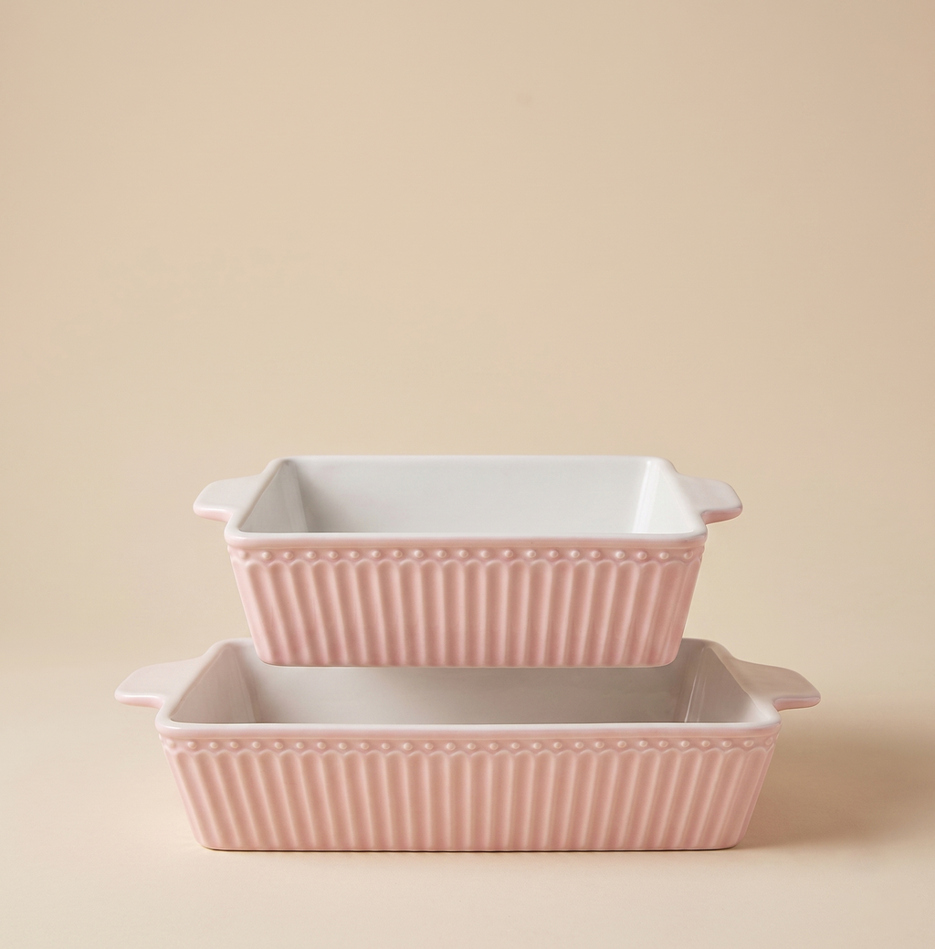 Set 2 pirofile forno Alice rosa small