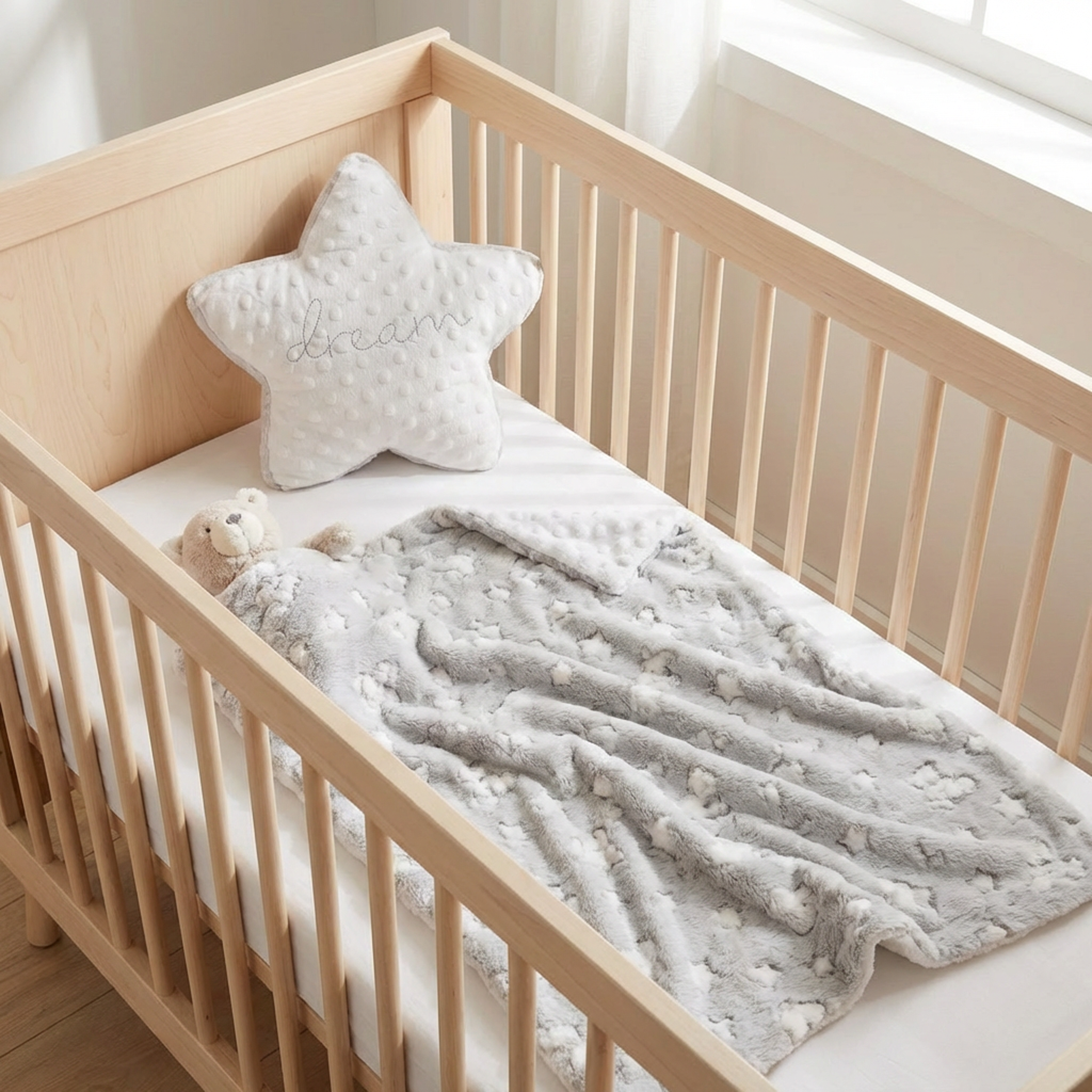 Set regalo Plaid e cuscino stella Dream