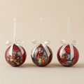 Set 14 sfere di natale con scatola esagonale Mix