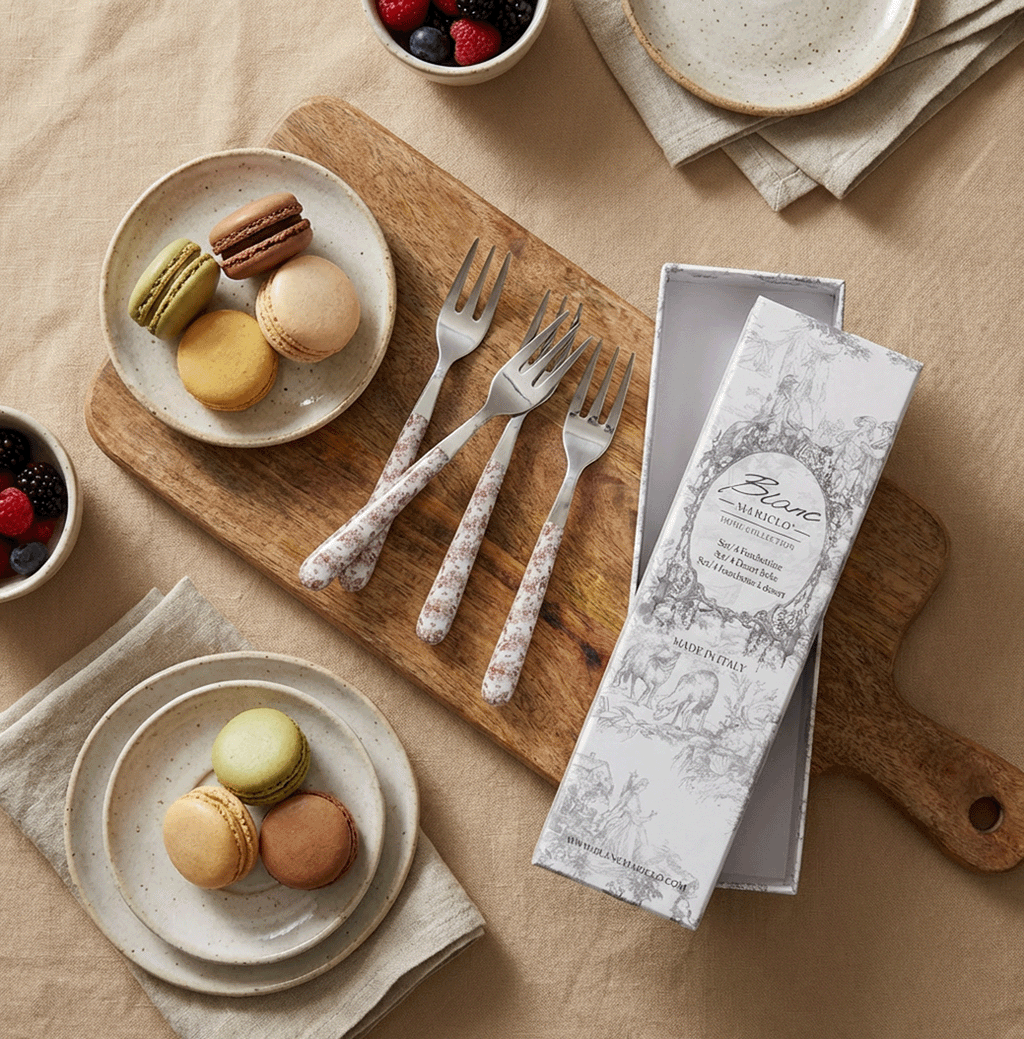Set 4 forchette dolce Diana Rose