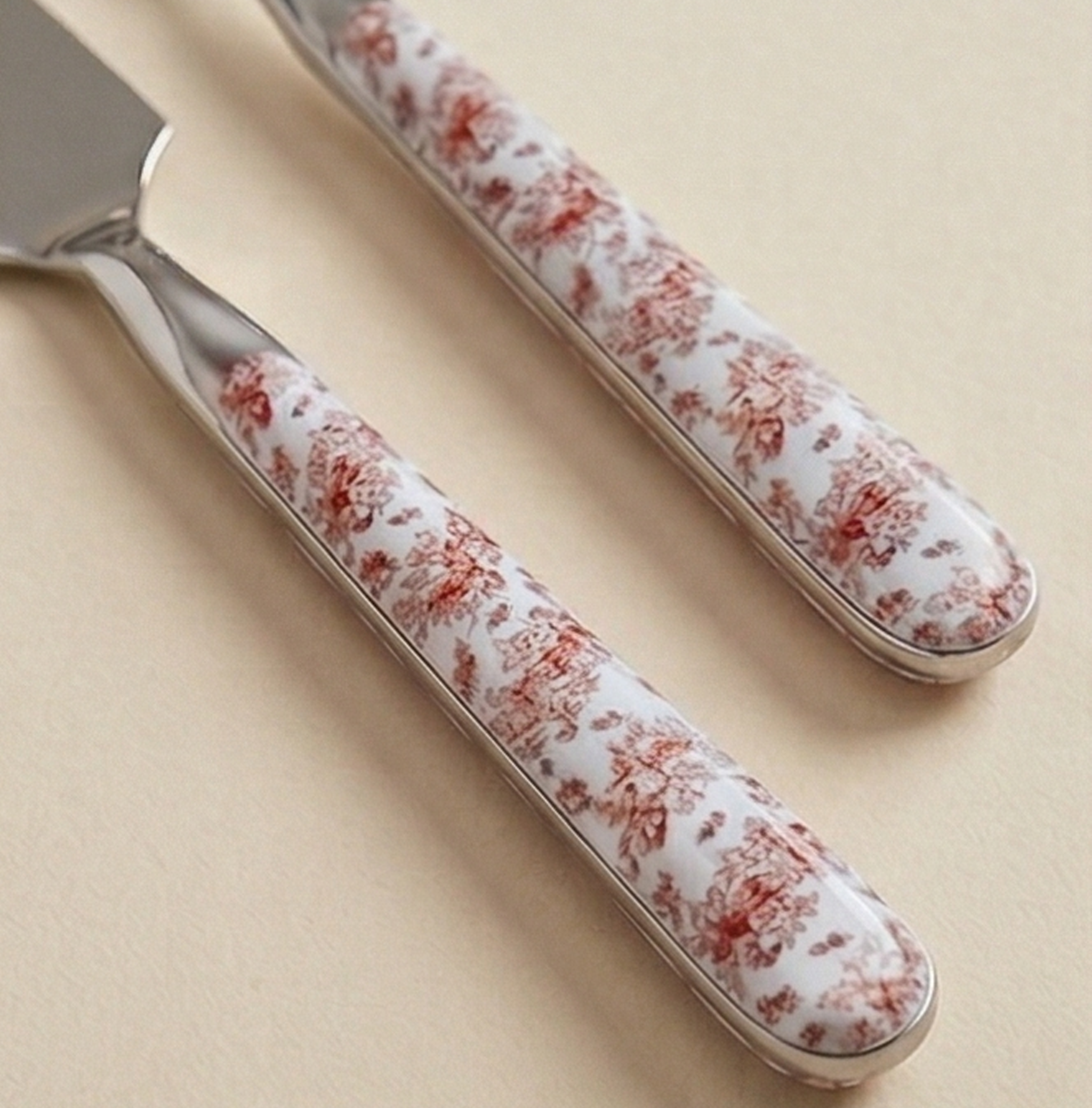 Set 2 posate dolce Diana Rose