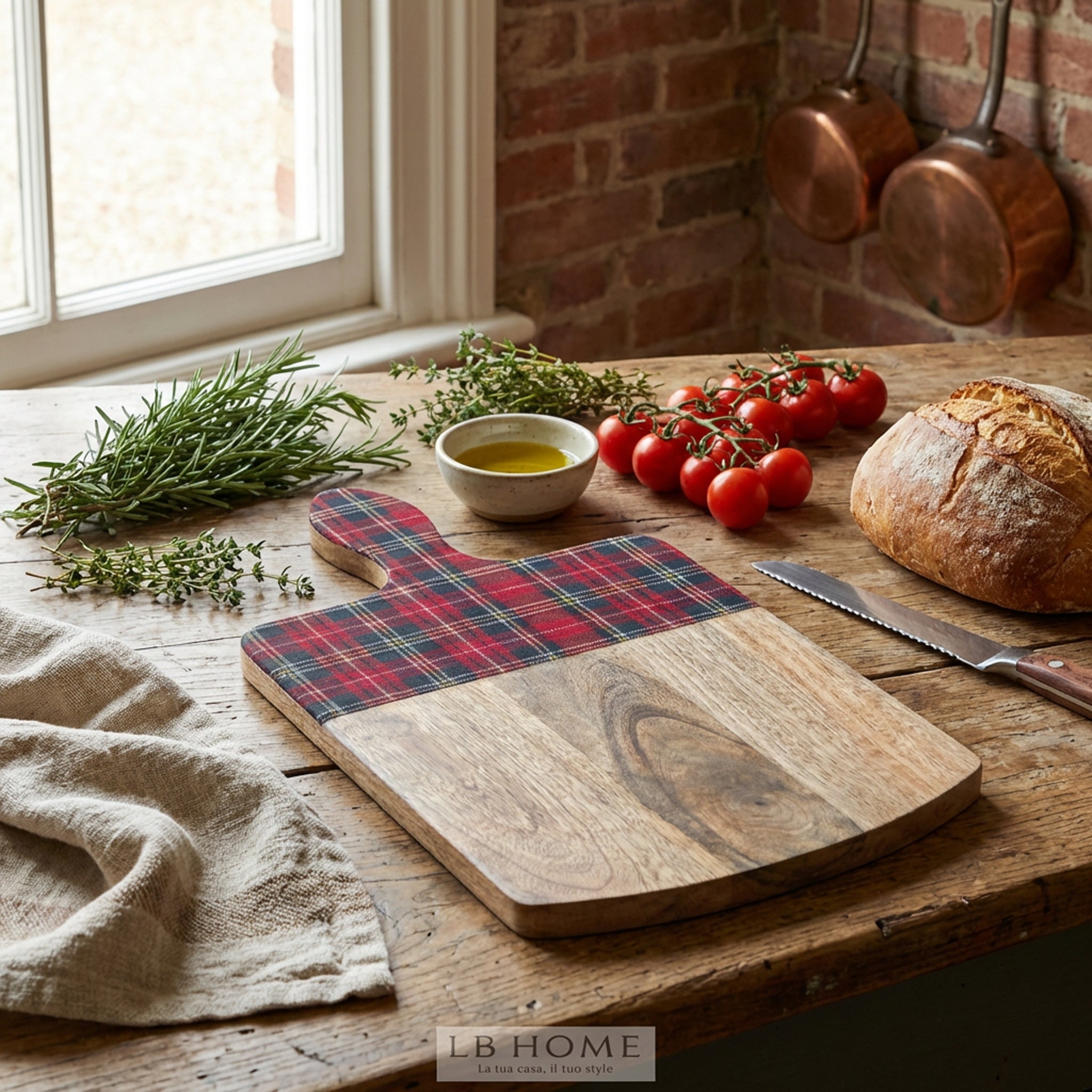 Tagliere tartan "Carol of Bells"
