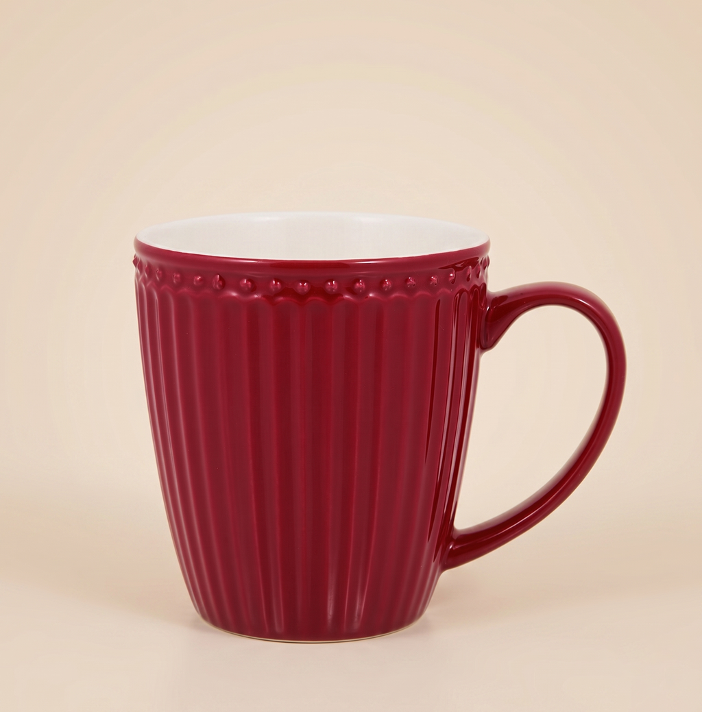 Tazza Alice bordeaux