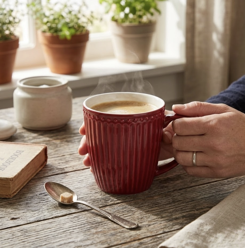 Tazza Alice bordeaux
