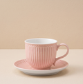 Tazza con piattino Alice rosa