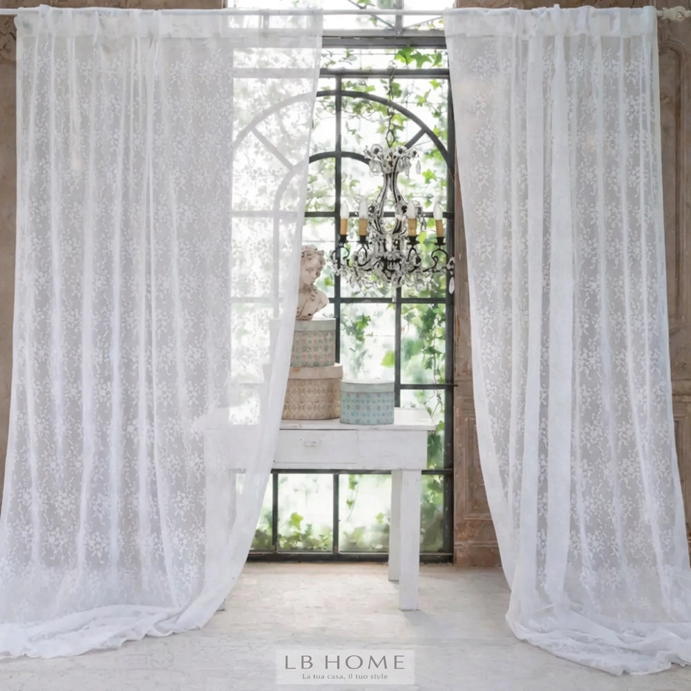 Tenda ricamata "Intarsio" 150x290cm
