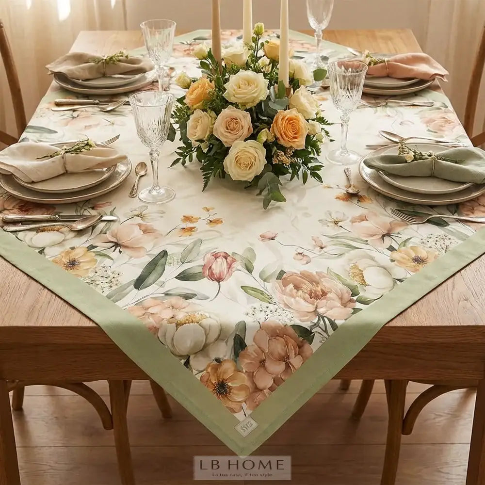 Tovaglia centrotavola Garden Flower 120x120cm Tovaglia