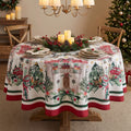 Tovaglia rotonda "Natale italiano" ø 165cm