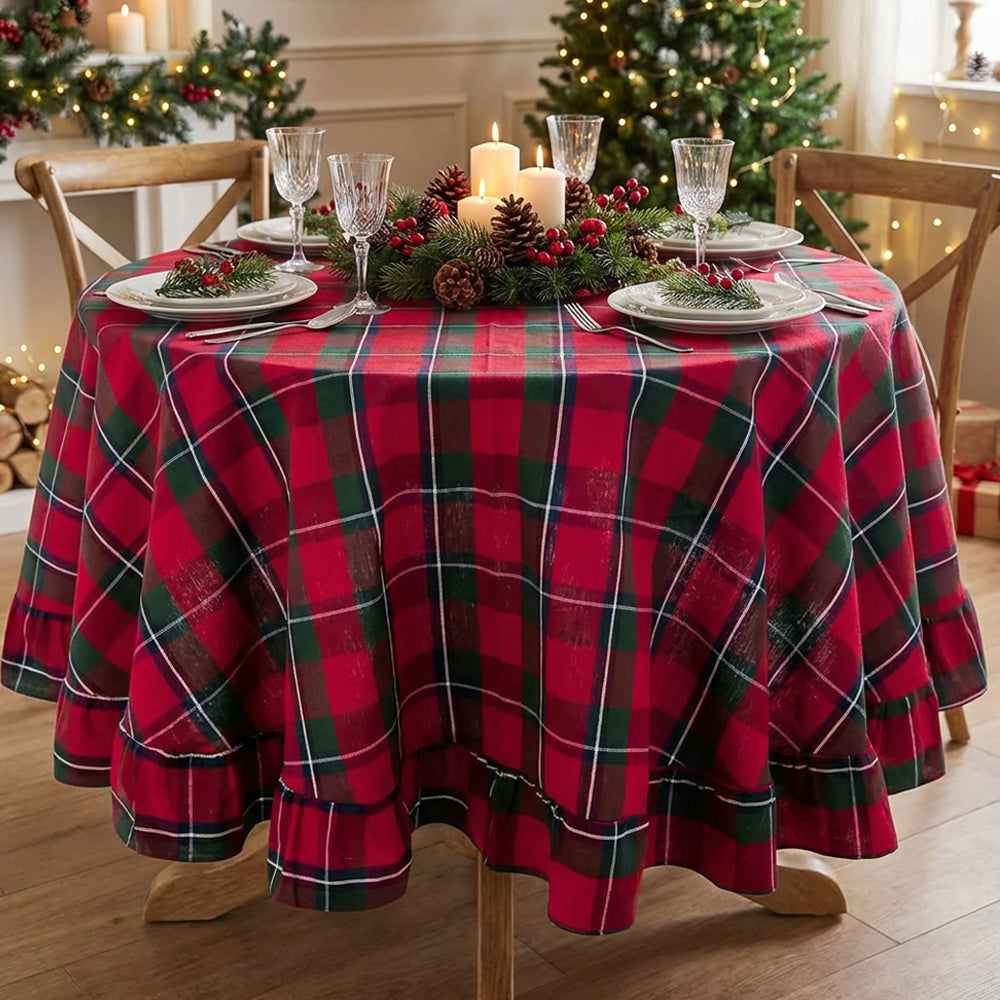 Tovaglia tonda "Christmas Poem"