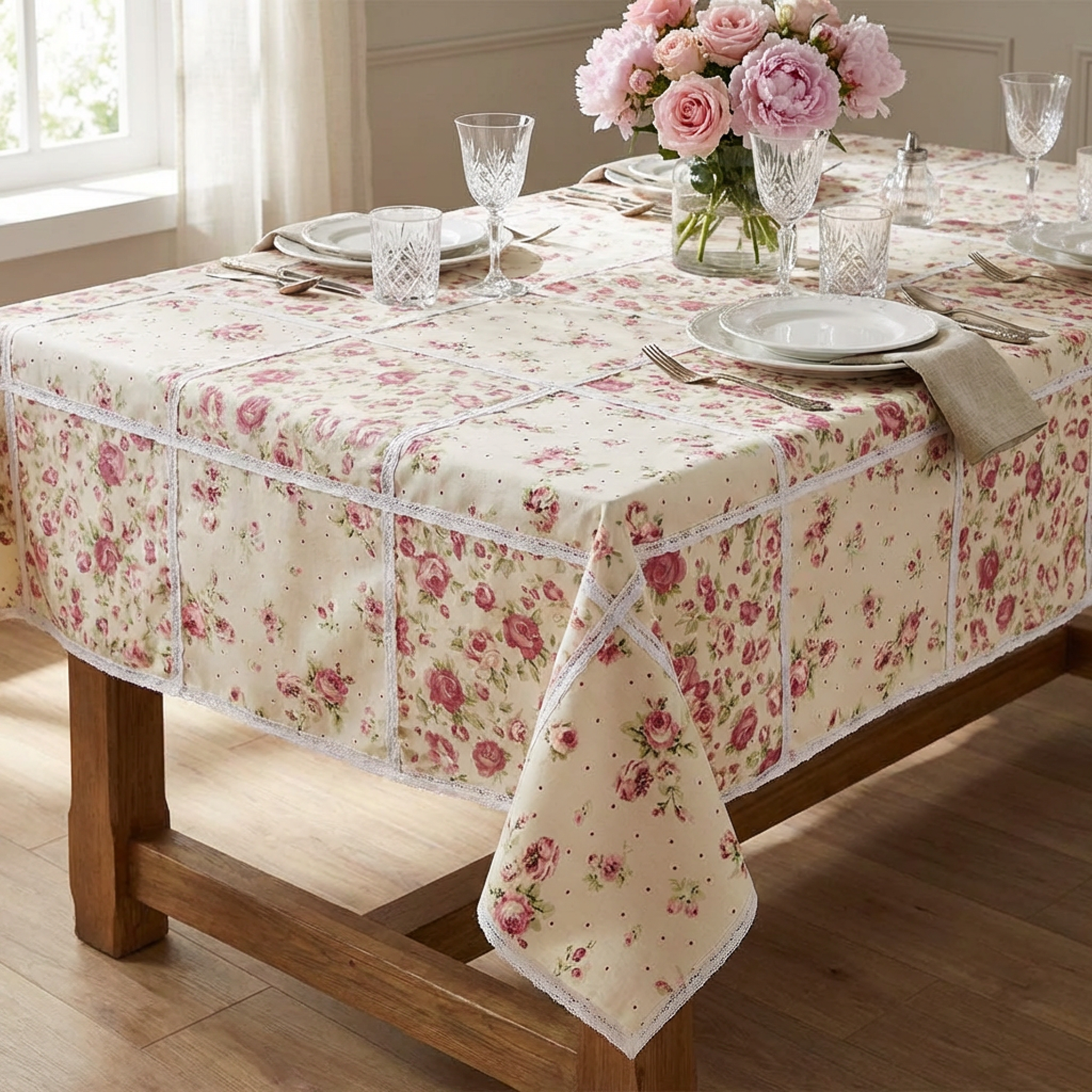 Tovaglia patchwork Felicità 150x210cm