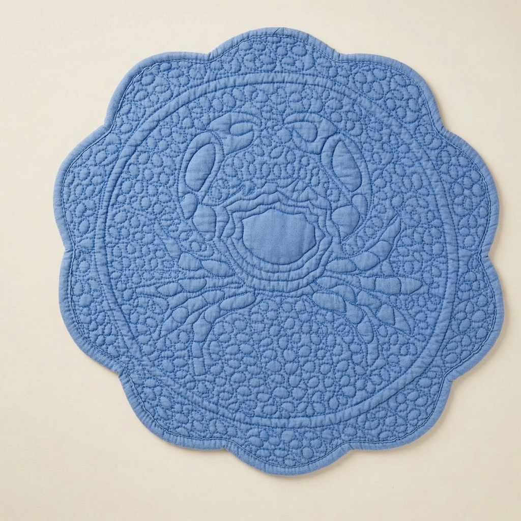 Tovaglietta granchio "Sea Life Saline" azzurra