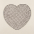 Tovaglietta cuore naturale