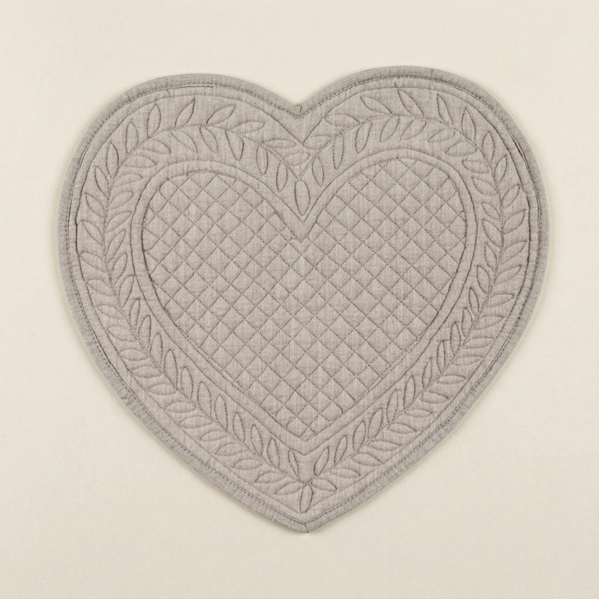 Tovaglietta cuore naturale