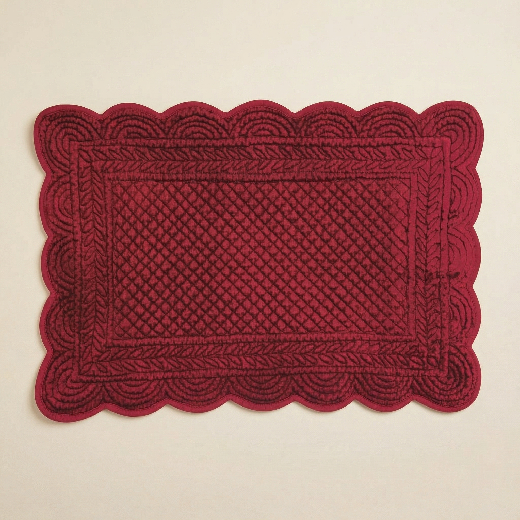 Tovaglietta Carmen velluto rossa