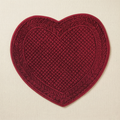 Tovaglietta cuore Carmen velluto rossa