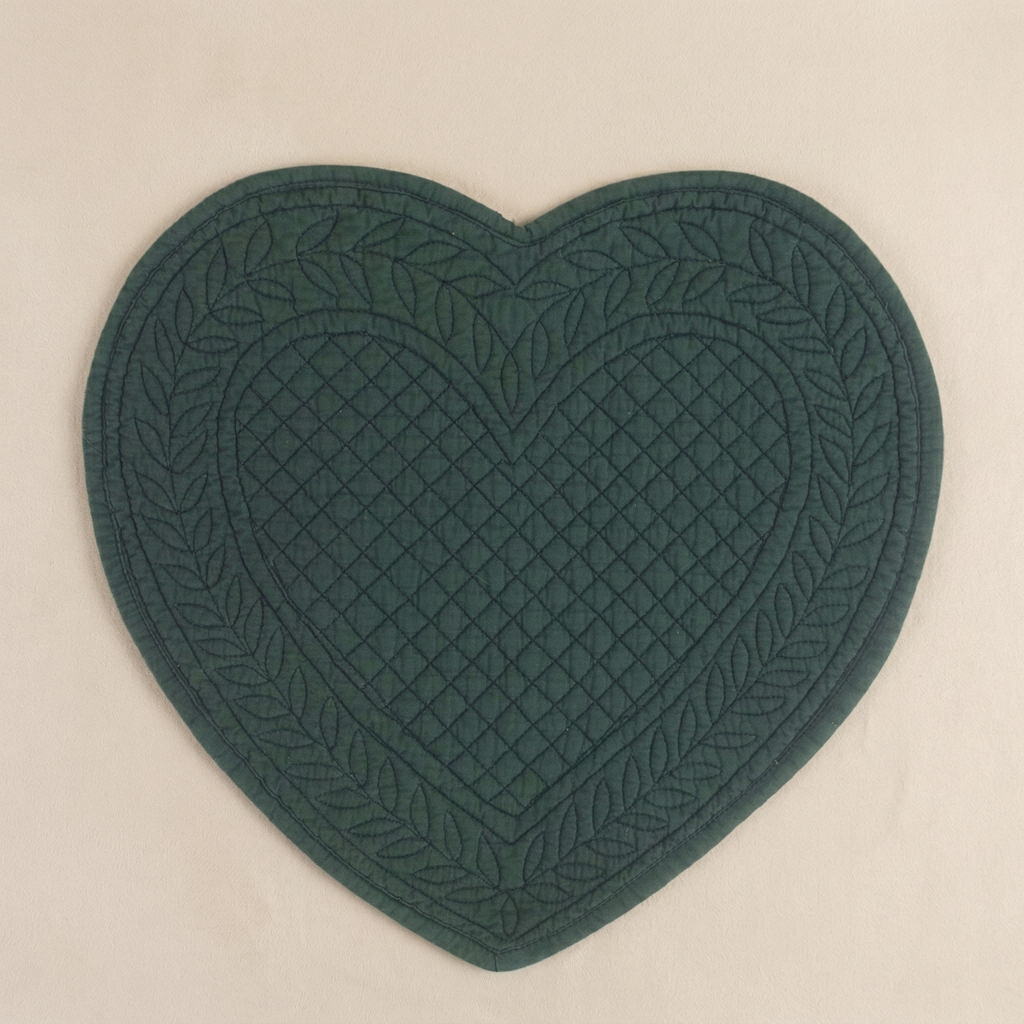 Tovaglietta cuore Carmen verde