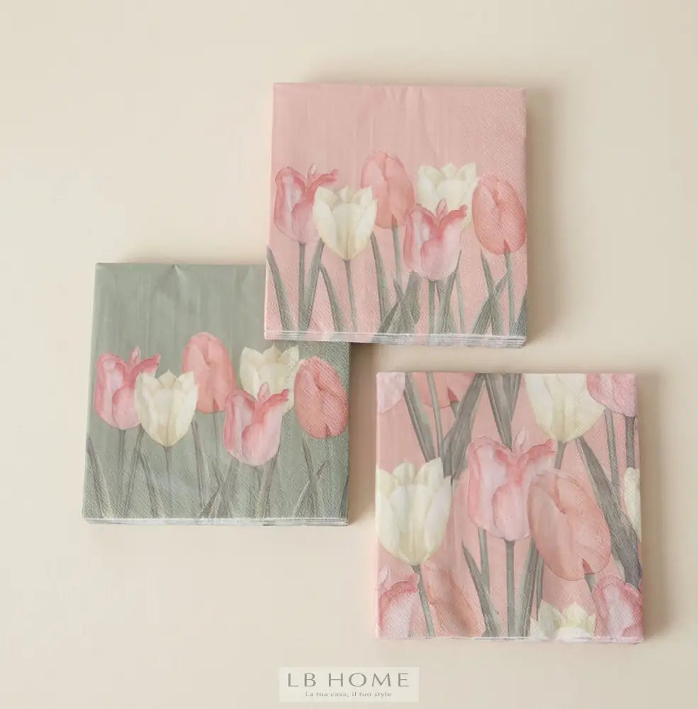 Tovaglioli tulipani Tovaglioli di carta