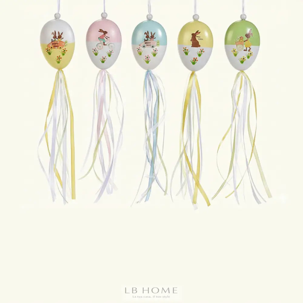 Uovo decorativo nastri Decorazioni Pasquali