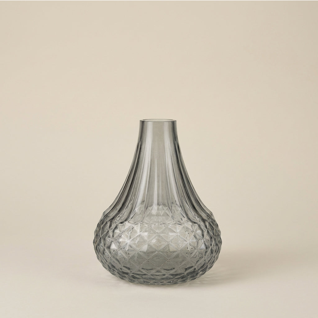Vaso con decori rombi h.15