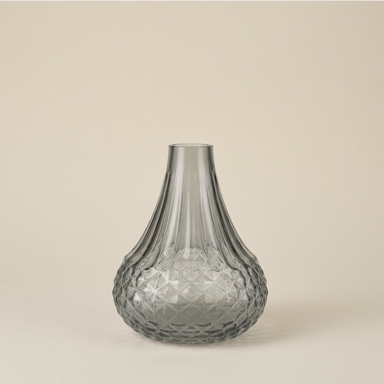 Vaso con decori rombi h.15