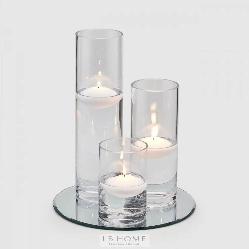 Vaso cilindro h.15cm Vaso vetro