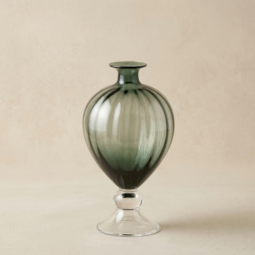 Vaso anfora verde h.38