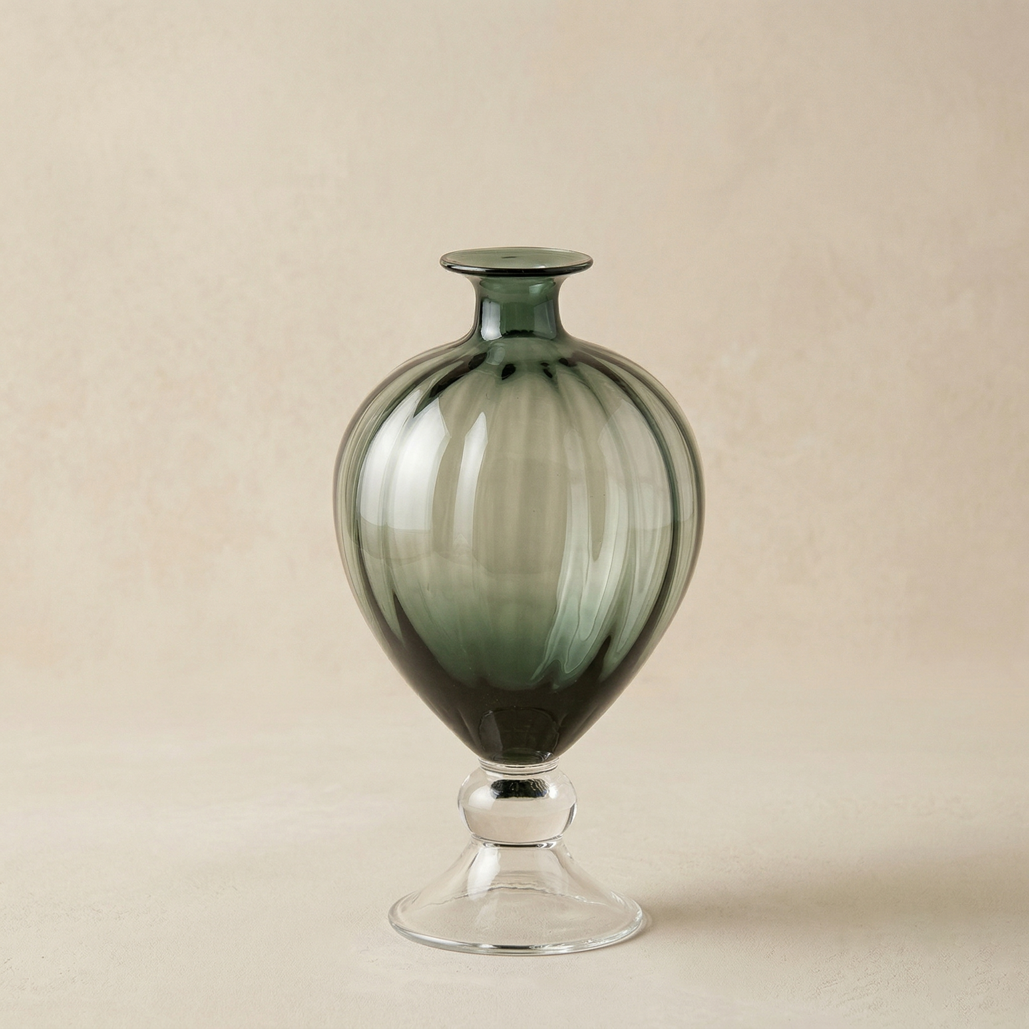 Vaso anfora verde h.38