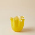 Vaso drappo h.14 Giallo