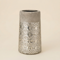 Vaso Mosaic Silver h.26