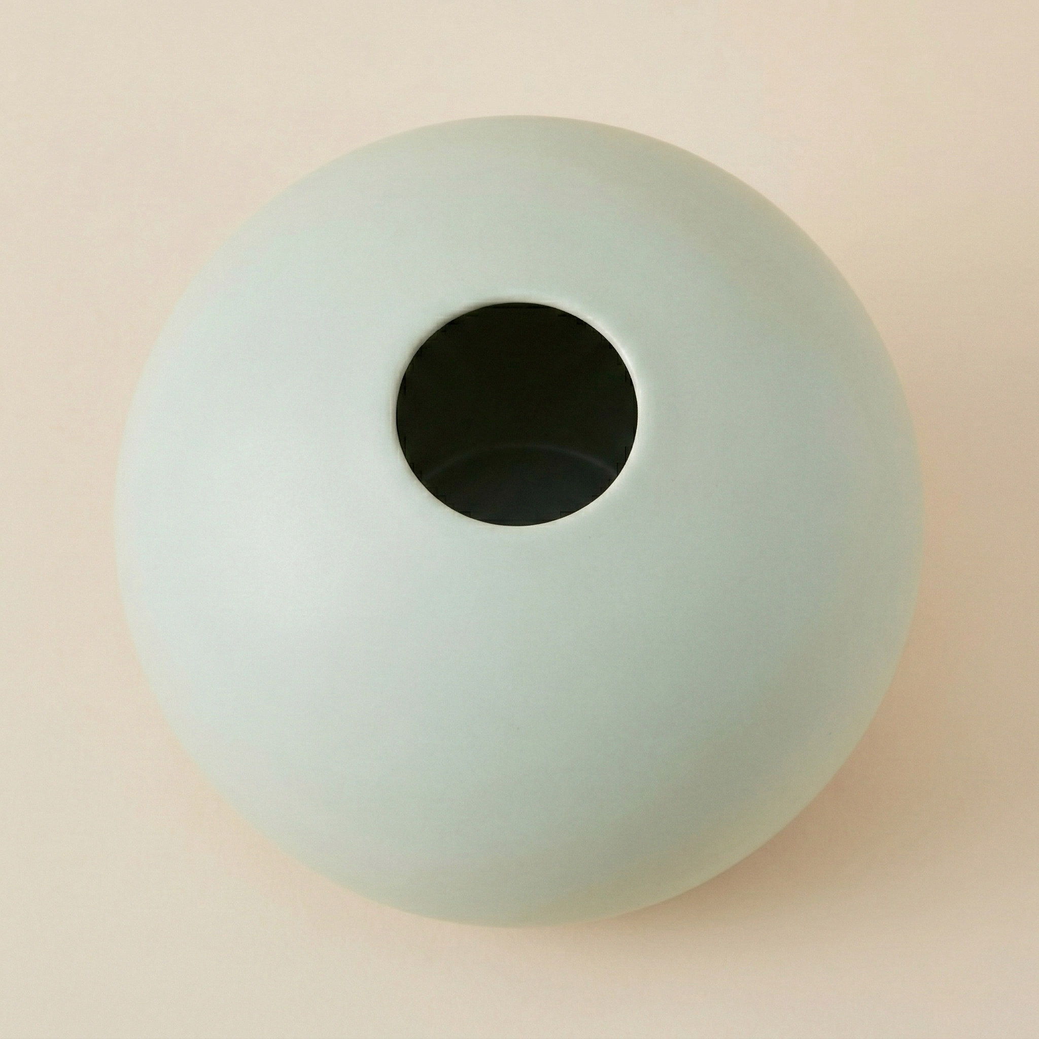 Vaso sfera opaco verde pastello h.18