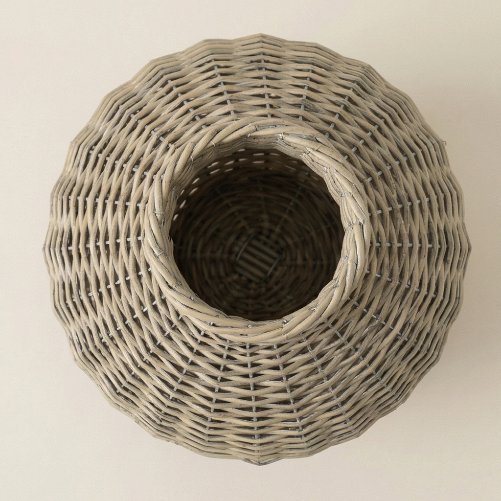 Vaso vimini h.34