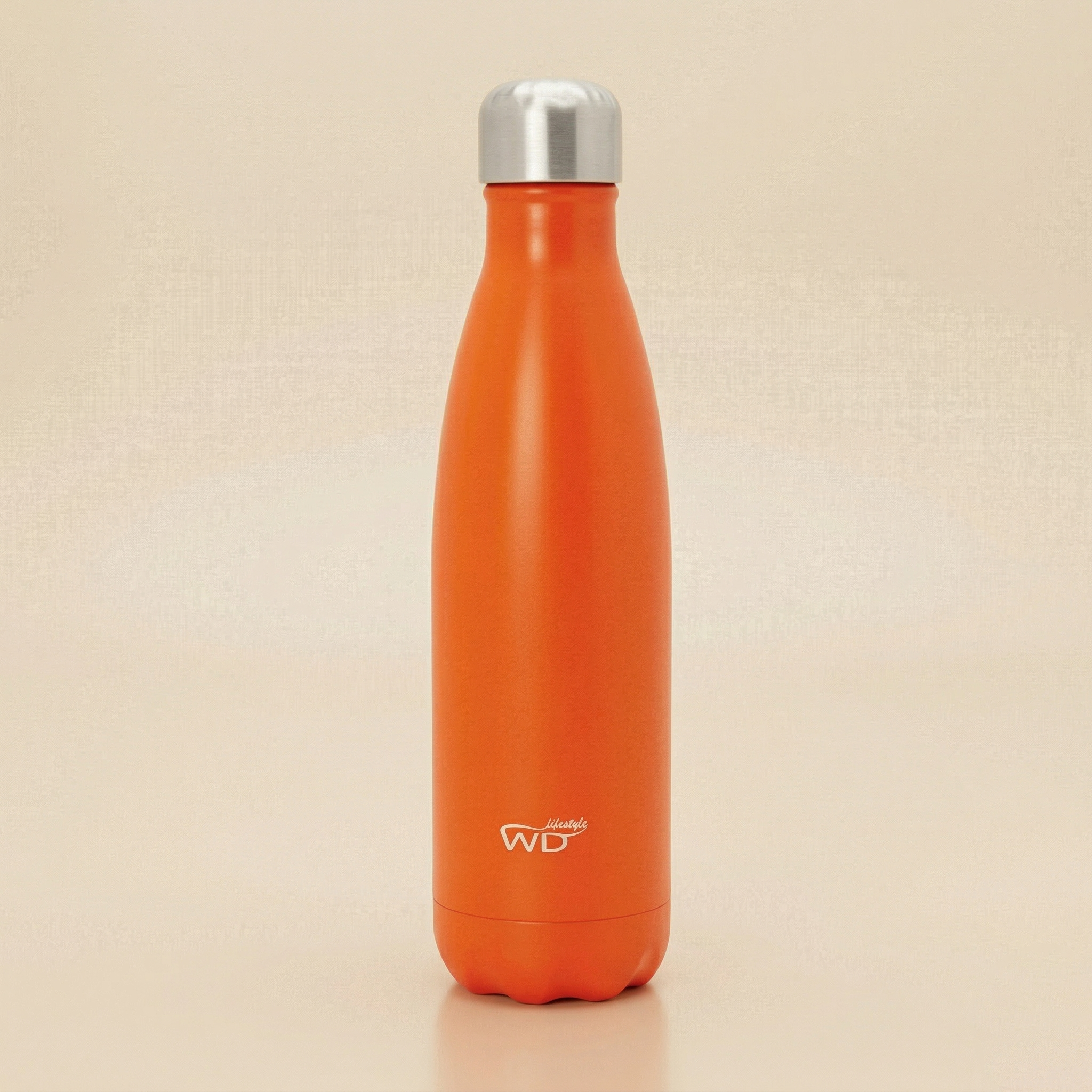 Bottiglia termica in acciaio inox a doppia parete 500 ml colore Mandarino