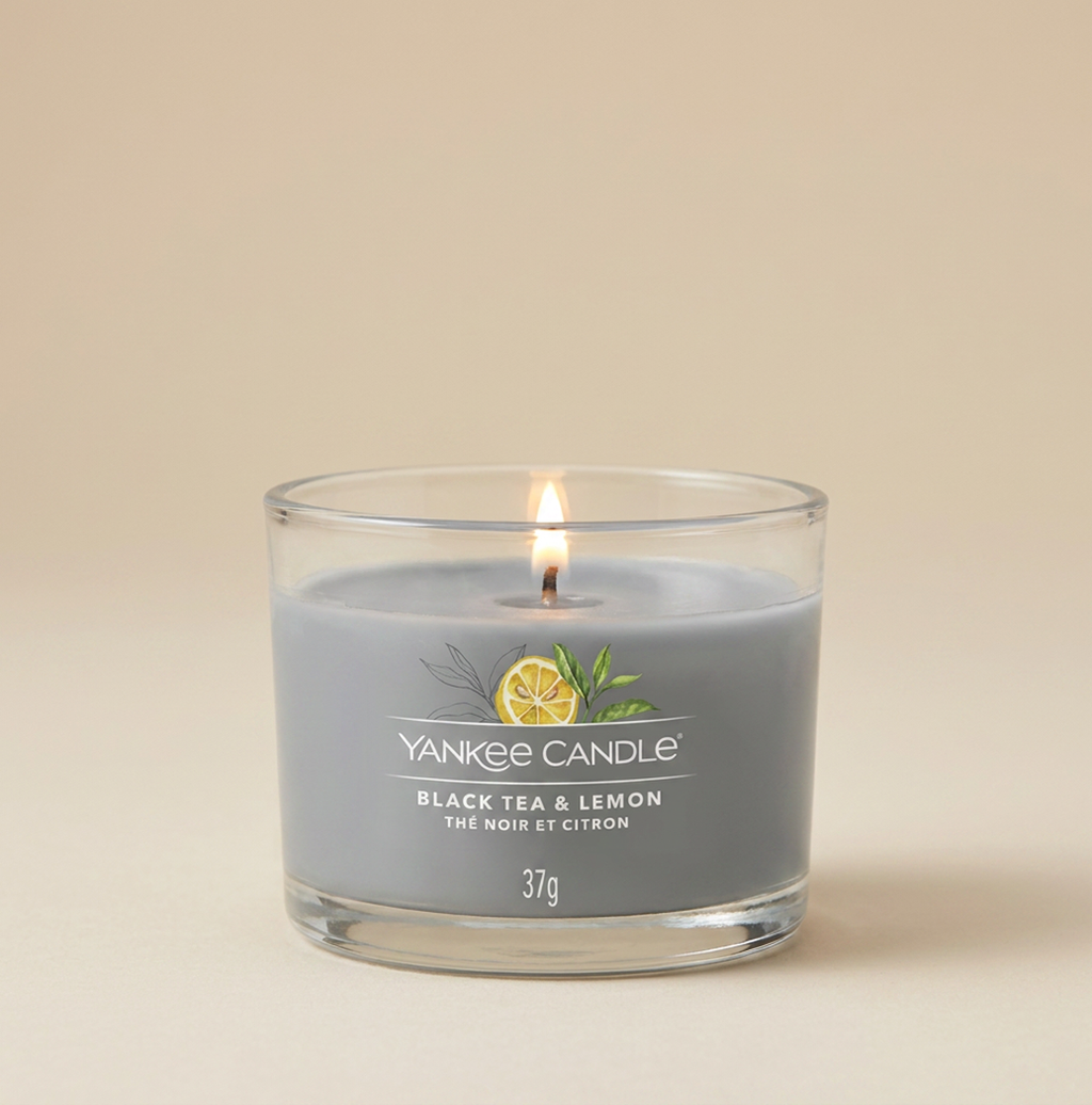 Yankee Candle candela mini Black tea & lemon