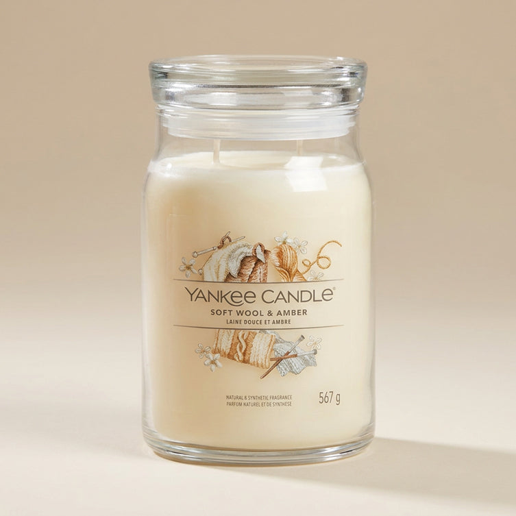 Yankee Candle Giara 567gr Soft Wool & Amber